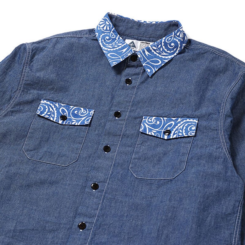 チャレンジャー CHALLENGER BANDANA REMAKE SHIRT | daze