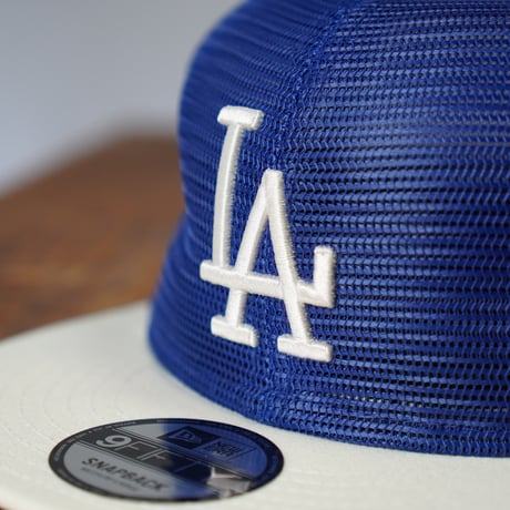 NEW ERA・ニューエラ　9FIFTY トラッカー MLB All Mesh ロサンゼルス・ドジャース クーパーズタウン ダークロイヤル クロームバイザー