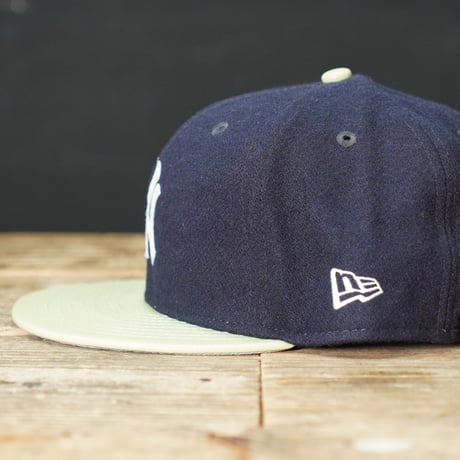NEW ERA・ニューエラ　59FIFTY Powered by GORO NAKATSUGAWA（MIN-NANO） ニューヨーク・ヤンキース ネイビー ライトグリーンバイザー  14703383