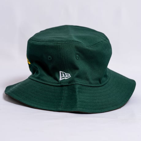 NEW ERA・ニューエラ　バケット01 MLB Reversible Hat リバーシブル オークランド・アスレチックス（ダークグリーン/ウォルナット）（M/Lサイズ）