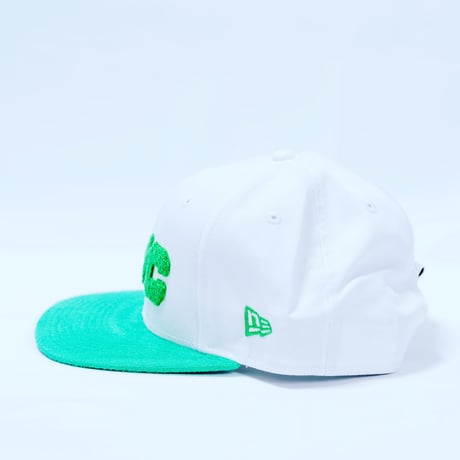 NEW ERA・ニューエラ　【ゴルフ】 9FIFTY Original Fit NYC チャンキーロゴ（ホワイト グリーンバイザー）