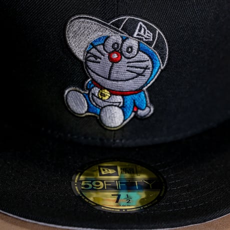 NEW ERA・ニューエラ　59FIFTY ドラえもん キャップ ブラック グレーアンダーバイザー