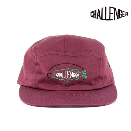 チャレンジャー・CHALLENGER　BASS NEON SIGN CAP BURGUNDY（JET CAP・ジェットキャップ）