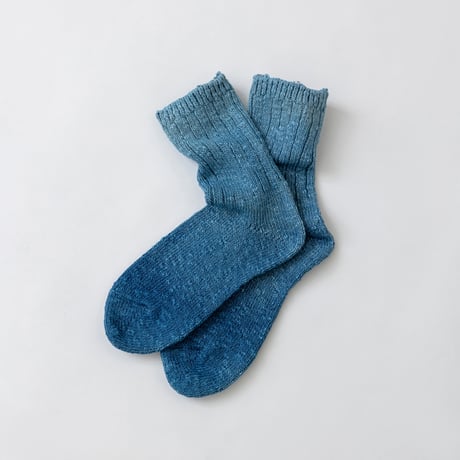 【aiamu】天然藍染ソックス