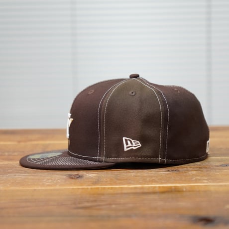 NEWERA・ニューエラ　59FIFTY White Stitches ヒューストン・アストロズ バーントウッド/ウォルナット