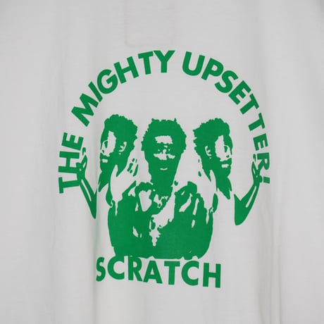 STEREO8 The Mighty Upsetter! Tee: White - Dub Revolution Green プリント Tシャツ ホワイト XL