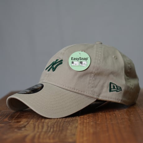 NEW ERA・ニューエラ　9TWENTY Khaki Sweat Band ニューヨーク・ヤンキース  ペブル カーキスウェットバンド