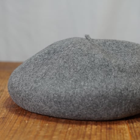 HUNTISM ハンティズム Beret / Grey ウール素材ベレー帽 htm233014 グレー
