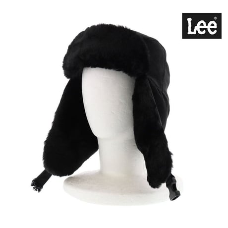 Lee TRAPPER HAT FAKE SUEDE BLACK