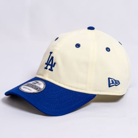 NEW ERA・ニューエラ　 9TWENTY MLB Side Logo ロサンゼルス・ドジャース ミニロゴ（クロームホワイト・ダークロイヤルバイザー）　大谷翔平　SHOHEI OHTANI