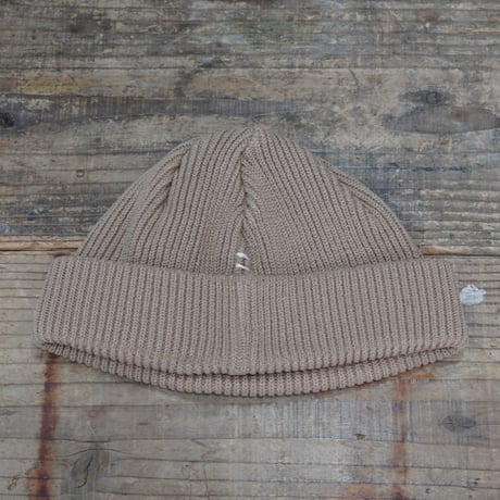 HUNTISM ハンティズム Roll Beige / Beige ワッチ ニット帽