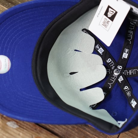NEWERA・ニューエラ 9THIRTY レザーストラップ League Buckle ロサンゼルス・ドジャース ダークロイヤル  14667920