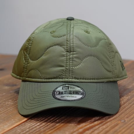 NEWERA・ニューエラ　 9THIRTY Powered by GORO NAKATSUGAWA（min-nano）キルティング エバーグリーン カーキバイザー