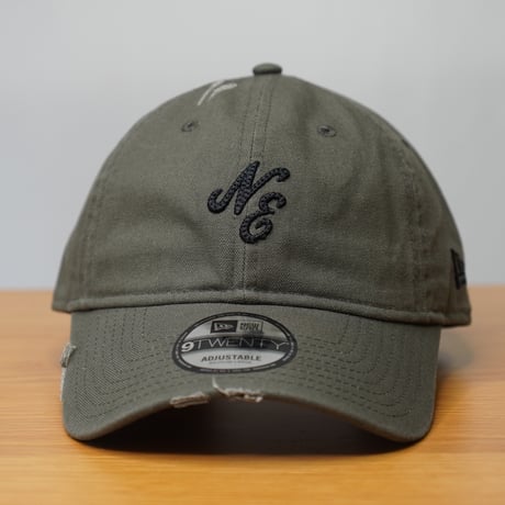 NEW ERA・ニューエラ 9TWENTY クラシックロゴ Damaged Duck Canvas モス