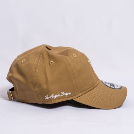 NEW ERA・ニューエラ　 9TWENTY MLB Side Logo ロサンゼルス・ドジャース ミニロゴ（カーキ）　大谷翔平　SHOHEI OHTANI