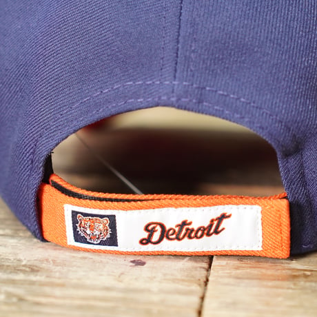 NEW ERA・ニューエラ　9FORTY 2-Tone Woven Label デトロイト・タイガース ライトネイビー オレンジエイドバイザー  14667832