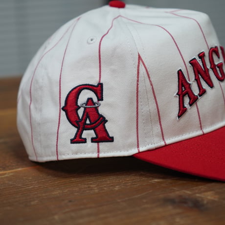 47BRAND Angels エンゼルス フォーティーセブン キャップ ’47 Angels Double Header Pinstripe '47 HITCH White x Red