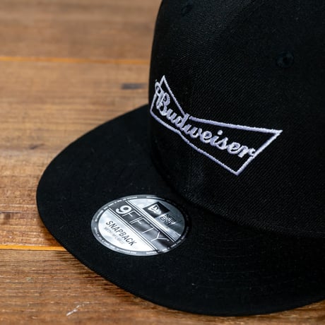NEW ERA・ニューエラ　9FIFTY Budweiser バドワイザー ボウタイロゴ（ブラック）M/L