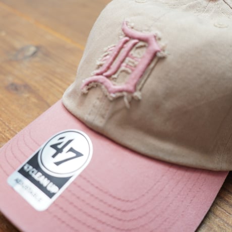 デトロイト・タイガース　Canyon Caravan '47 CLEAN UP　[フォーティーセブン]  Khaki × Sedona Pink/カーキ系　ヴィンテージ加工