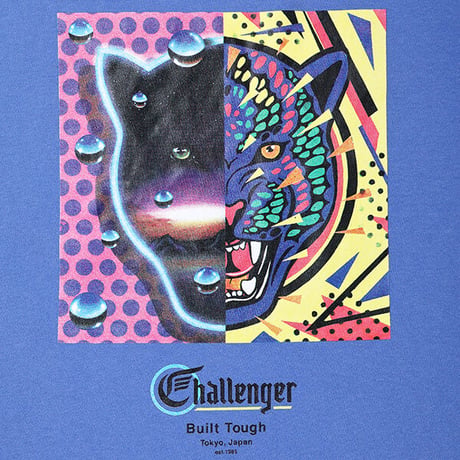 チャレンジャー CHALLENGER xLOVE EAR ART TIGER TEE FLO BLUE
