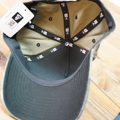 NEWERA・ニューエラ　9FORTY A-Frame Super Heavy Wash Racer Logo ウッドランドカモ