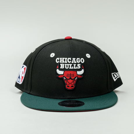 NEW ERA・ニューエラ　 LP 9FIFTY NBA Color Custom シカゴ・ブルズ ブラック ダークグリーンバイザー