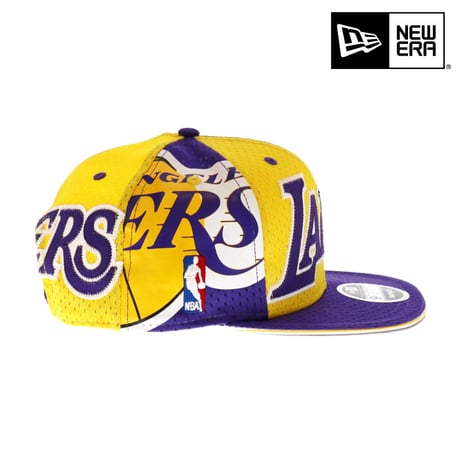 NEW ERA・ニューエラ　 9FIFTY OF LOSLAK JERSE OSFA YEL PUR　NBA　LAKERS・レイカーズ　八村塁