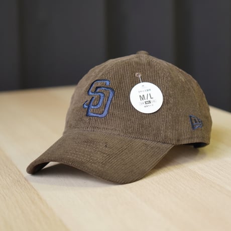 NEW ERA・ニューエラ 9TWENTY Corduroy コーデュロイ サンディエゴ・パドレス ウォルナット