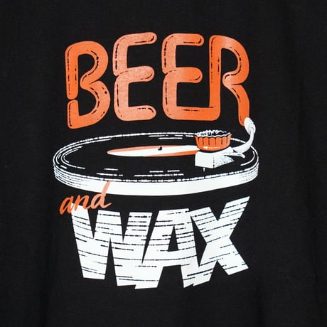 STEREO8 Beer and Wax Tee: Black - R/W プリント Tシャツ ブラック XL