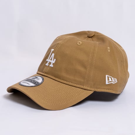 NEW ERA・ニューエラ　 9TWENTY MLB Side Logo ロサンゼルス・ドジャース ミニロゴ（カーキ）　大谷翔平　SHOHEI OHTANI
