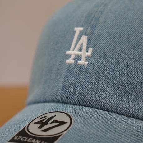 47BRAND フォーティーセブン キャップ 47 クリーンナップ ロサンゼルス・ドジャース DENIM デニム ライトブルー