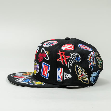 NEW ERA・ニューエラ　  9FIFTY Team Logo Allover NBA（ブラック）