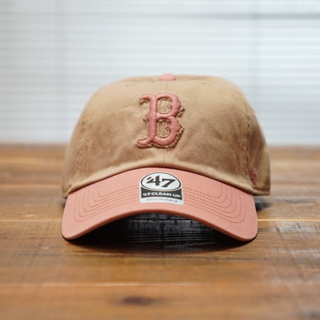 ボストン・レッドソックス　Canyon Caravan '47 CLEAN UP　[フォーティーセブン]  Khaki × Sedona Pink/カーキ系　ヴィンテージ加工