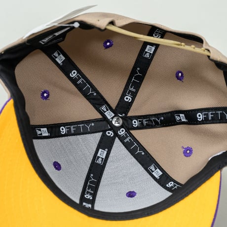 NEW ERA・ニューエラ　  LP 9FIFTY NBA Color Custom ロサンゼルス・レイカーズ ペブル トゥルーパープルバイザー　八村塁　Rui Hachimura