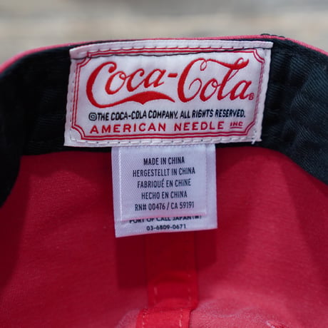 AMERICAN NEEDLE アメリカンニードル Coca-Cola コカコーラ COKE Walker CAP キャップ　レッド