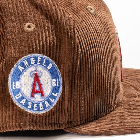 NEW ERA・ニューエラ　 Youth 9FIFTY Los Angeles City Corduroy コーデュロイ ロサンゼルス・エンゼルス（チョコ）