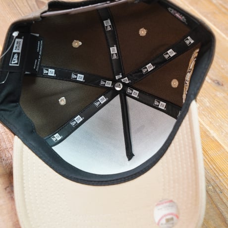 NEWERA・ニューエラ　9FORTY A-Frame Iced Latte ロサンゼルス・ドジャース ウォルナット キャメルバイザー