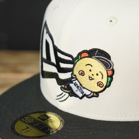 NEW ERA・ニューエラ　59FIFTY さくらももこ コジコジ COJI-COJI フラッグロゴ クローム ブラックバイザー 14693462