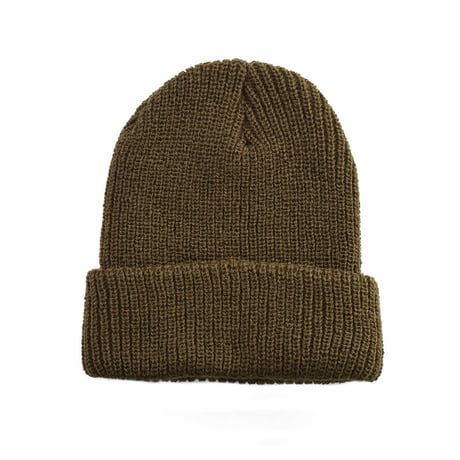 エクストララージ XLARGE WORK LOGO PATCHED CUFF BEANIE OLIVE