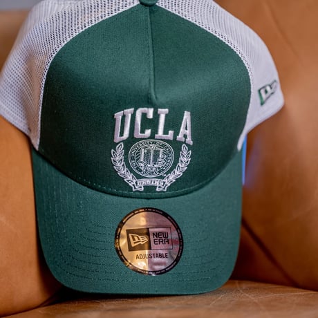 NEW ERA・ニューエラ　9FORTY A-Frame トラッカー UCLA LEAFロゴ（ダークグリーン/ホワイト）