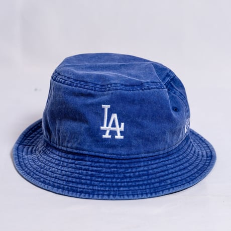 NEW ERA・ニューエラ　 バケット01 ロサンゼルス・ドジャース アシッドウォッシュ（ダークロイヤル）（M/Lサイズ）　大谷翔平　SHOHEI OHTANI