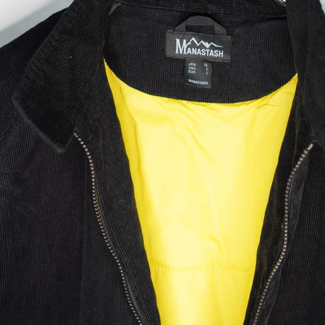 MANASTASH・マナスタッシュ　コーデュロイジャケット（BLACK&YELLOW）　（Used）