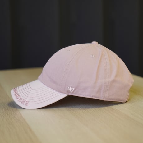 47BRAND フォーティーセブン キャップ 47 クリーンナップ ロサンゼルス・ドジャース YUKARI HAYASHI Visor Logo ダスティーローズ / ピンク