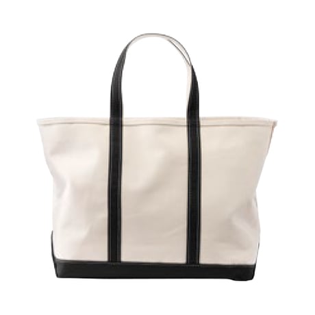 L.L.Bean　エルエルビーン　ボート・アンド・トート、オープン・トップ　L.L.ビーン Boat and Tote Large Black Trim