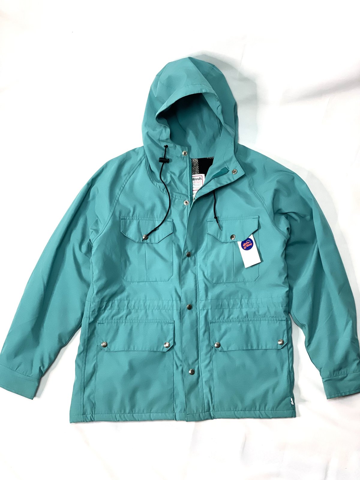 80s vintage 裏地ブロックチェック 【Woods Canada】ウール
