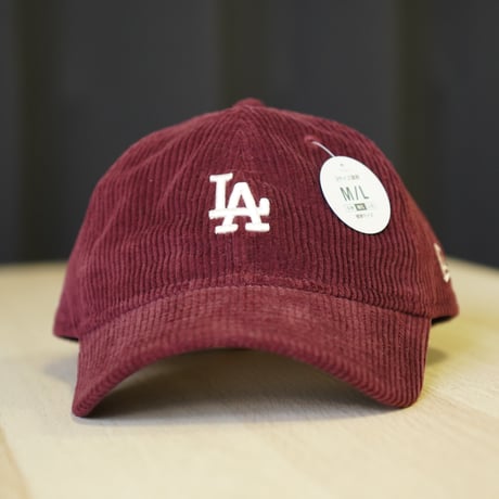 NEW ERA・ニューエラ 9TWENTY Corduroy コーデュロイ ロサンゼルス・ドジャース ワイン