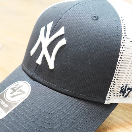 ニューヨーク・ヤンキース BRANSON '47 MVP [フォーティーセブン] Navy × White Mesh ハードメッシュ