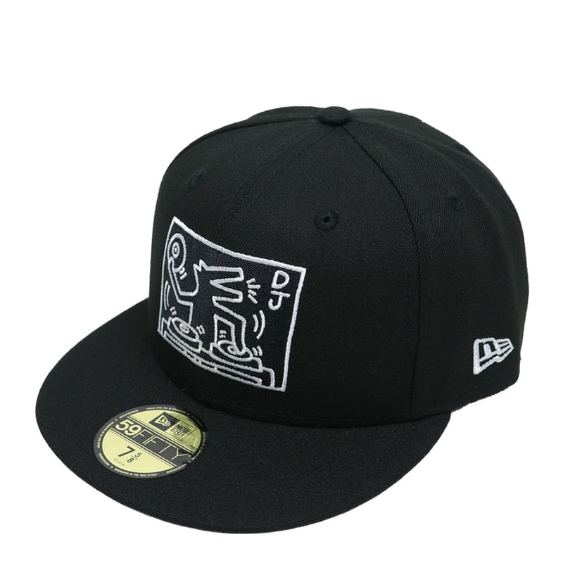 ニューエラ 59FIFTY キースヘリングコラボ 犬 7 1/2 ニューエラ 59FIFTY キースヘリングコラボ 犬 7 1/2