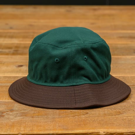 NEW ERA・ニューエラ　 バケット01 Beef and Broccoli ダークグリーン バーントウッドブリム（M/Lサイズ）