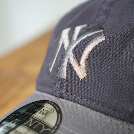 NEW ERA・ニューエラ　9TWENTY Washed Duck ニューヨーク・ヤンキース ネイビー グラファイトバイザー